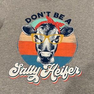 Ladies “Salty Heifer” Graphic Tee
